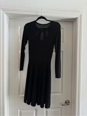 BOSS Hugo Boss Black Fit & Flare Dress Long Sleeve Size M
